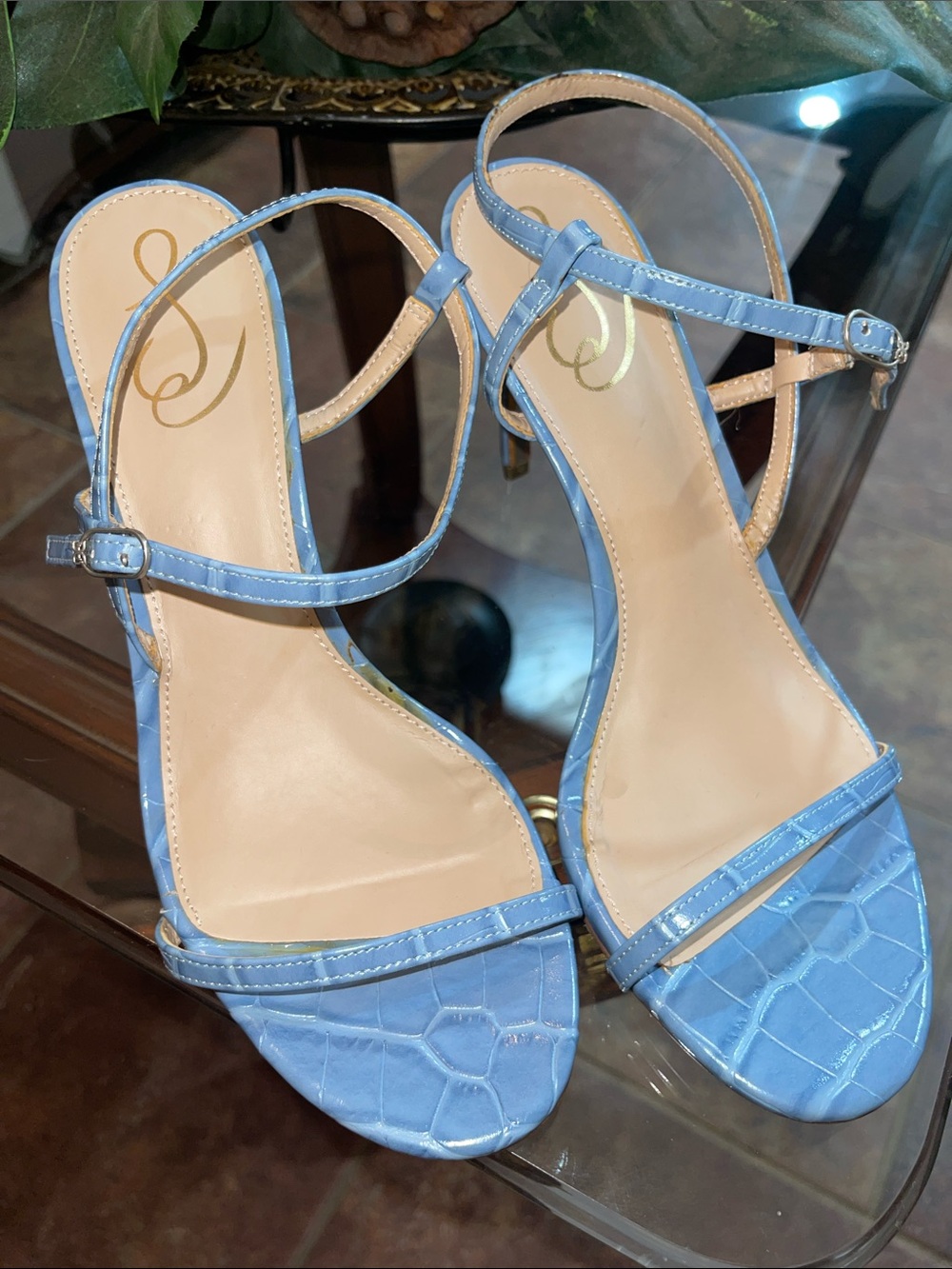 Sam Edelman blue heels